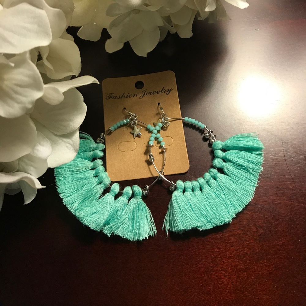 HOST PICK🎉Mint tassel earrings 😍